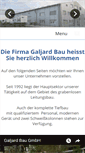 Mobile Screenshot of galjard-bau.de